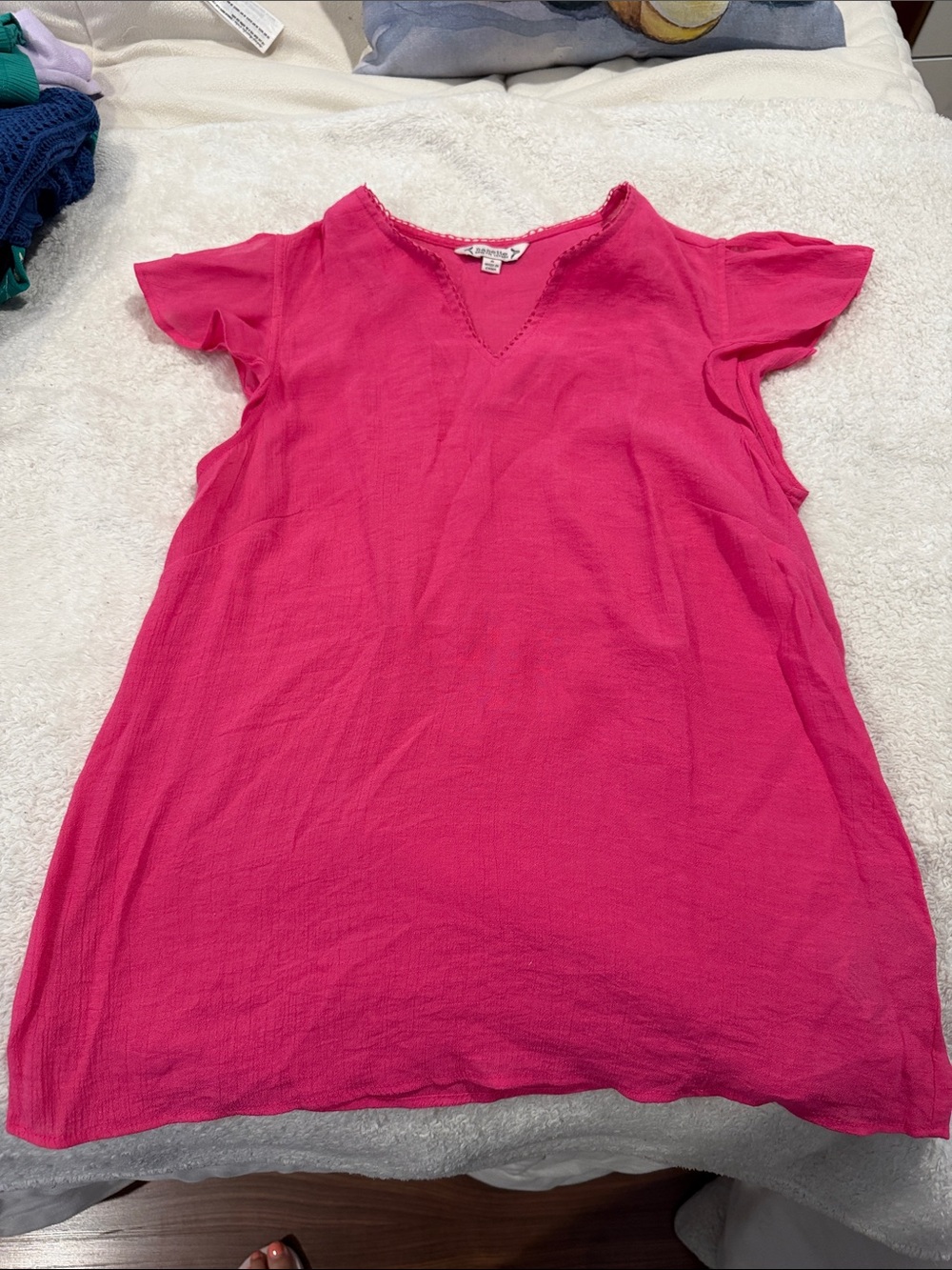 Nanette Lepore Hot Pink Short Sleeve Tunic